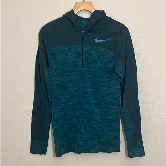Nike Other - Nike Teal Athletic Long Sleeve Hooded Shirt
